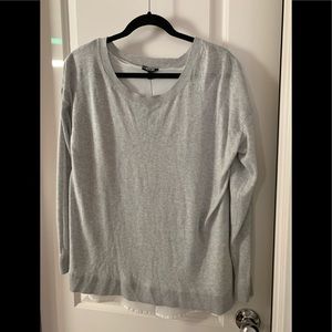 New Apt 9 Heather Grey Sweater w/open back